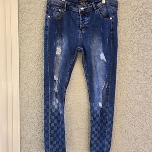 PHILIPP PLEIN Illegal Fight Club Straight Cut Jeans